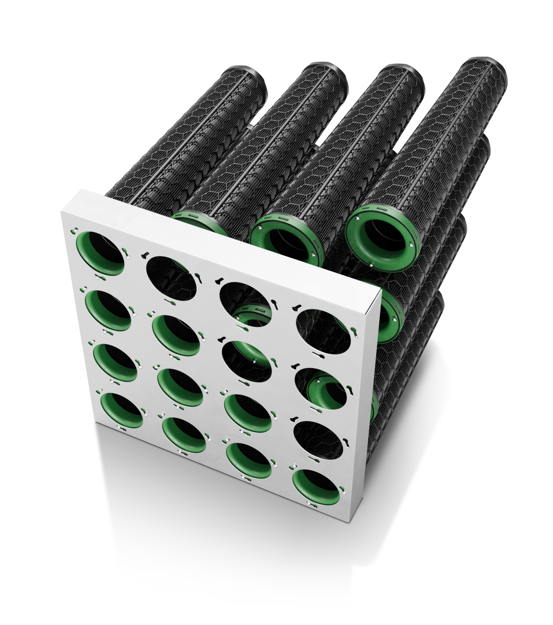 CamCarb XG Aktivkohlefilter Zylinder in Einbaurahmen
