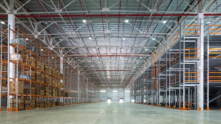 A warehouse that uses air filtration solutions to keep away harmful dust and contaminants