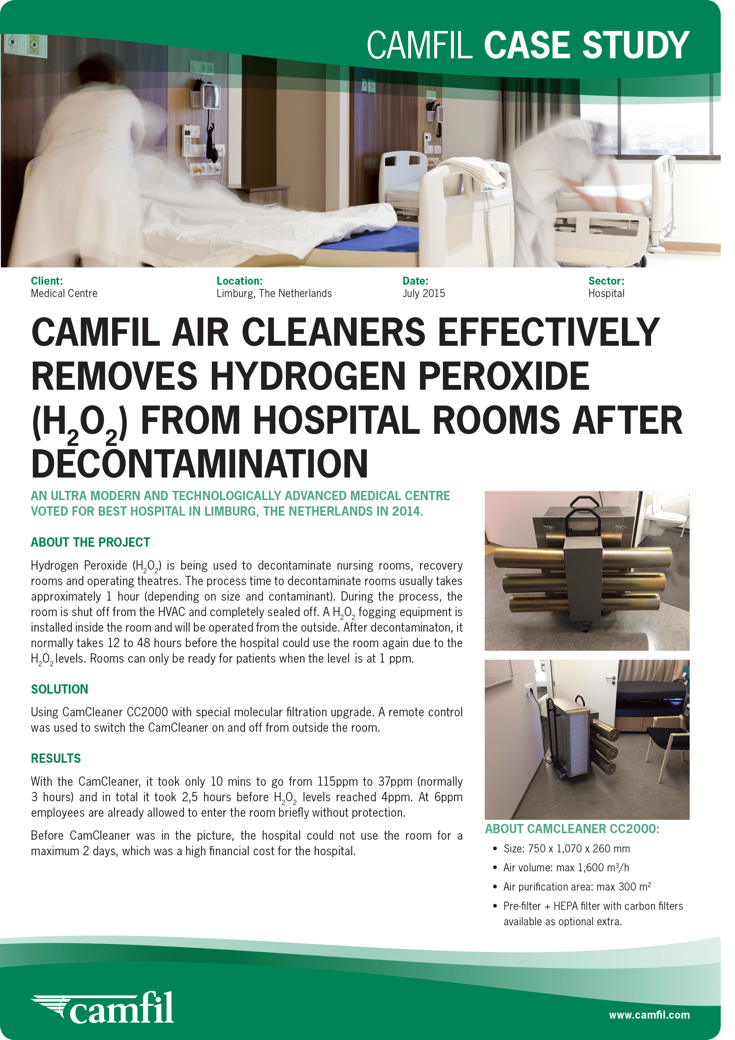 Air Cleaners In Hospitals Camfil