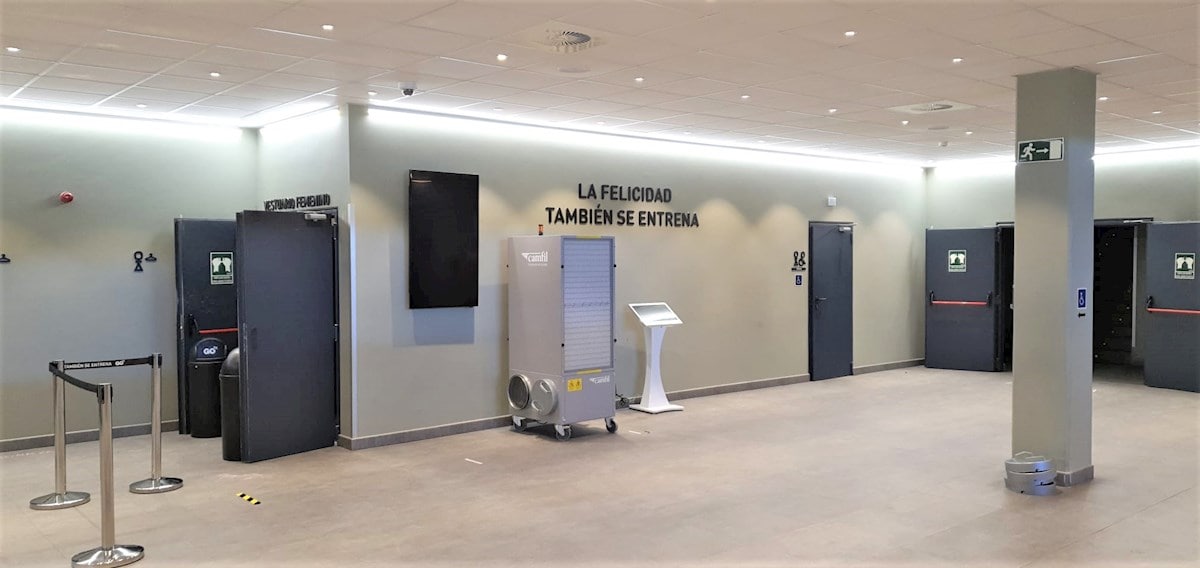 Luftreiniger CC6000 von Camfil bei Go fit Fitnessstudios