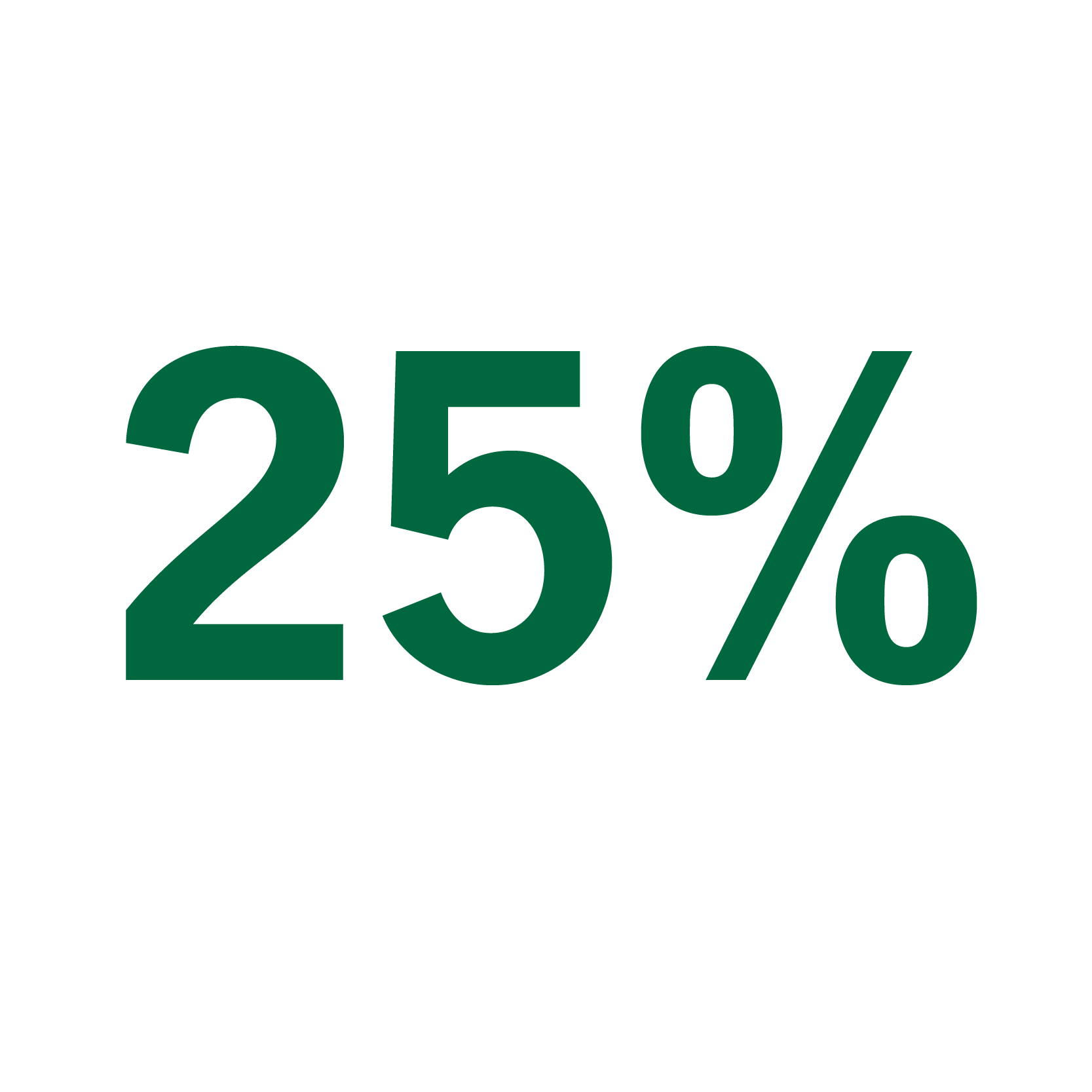 25%