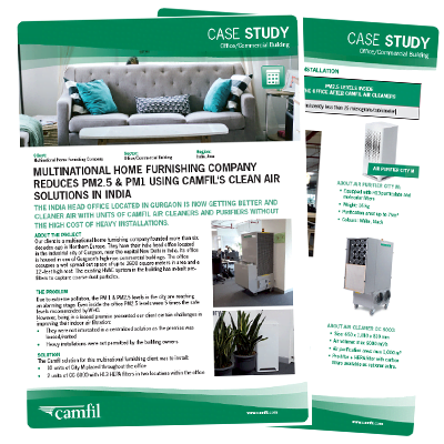 Multinational Furniture Giant Reduces Pm2 5 Pm1 Using Camfil S Clean Air Solutions In India Camfil