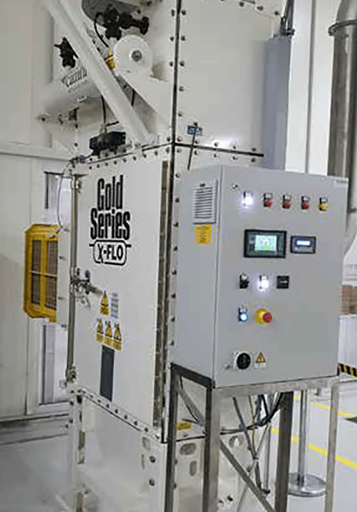 Trockenabscheider Gold Series X-Flo für eine Verpackungslinie eines Süßwarenherstellers