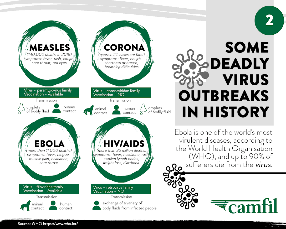 2 virus outbreaks - infographic