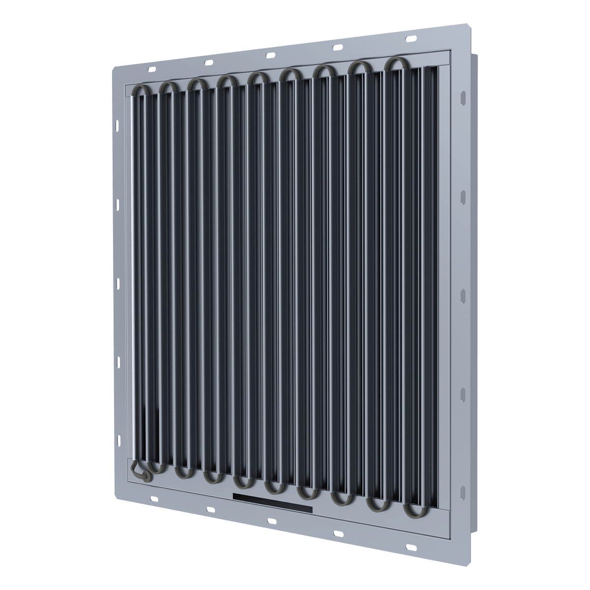 CamVane 100 HC Wetterschutzgitter mit Heizkabel um den Lufteinlass vor Schnee und Vereisungen zu schützen