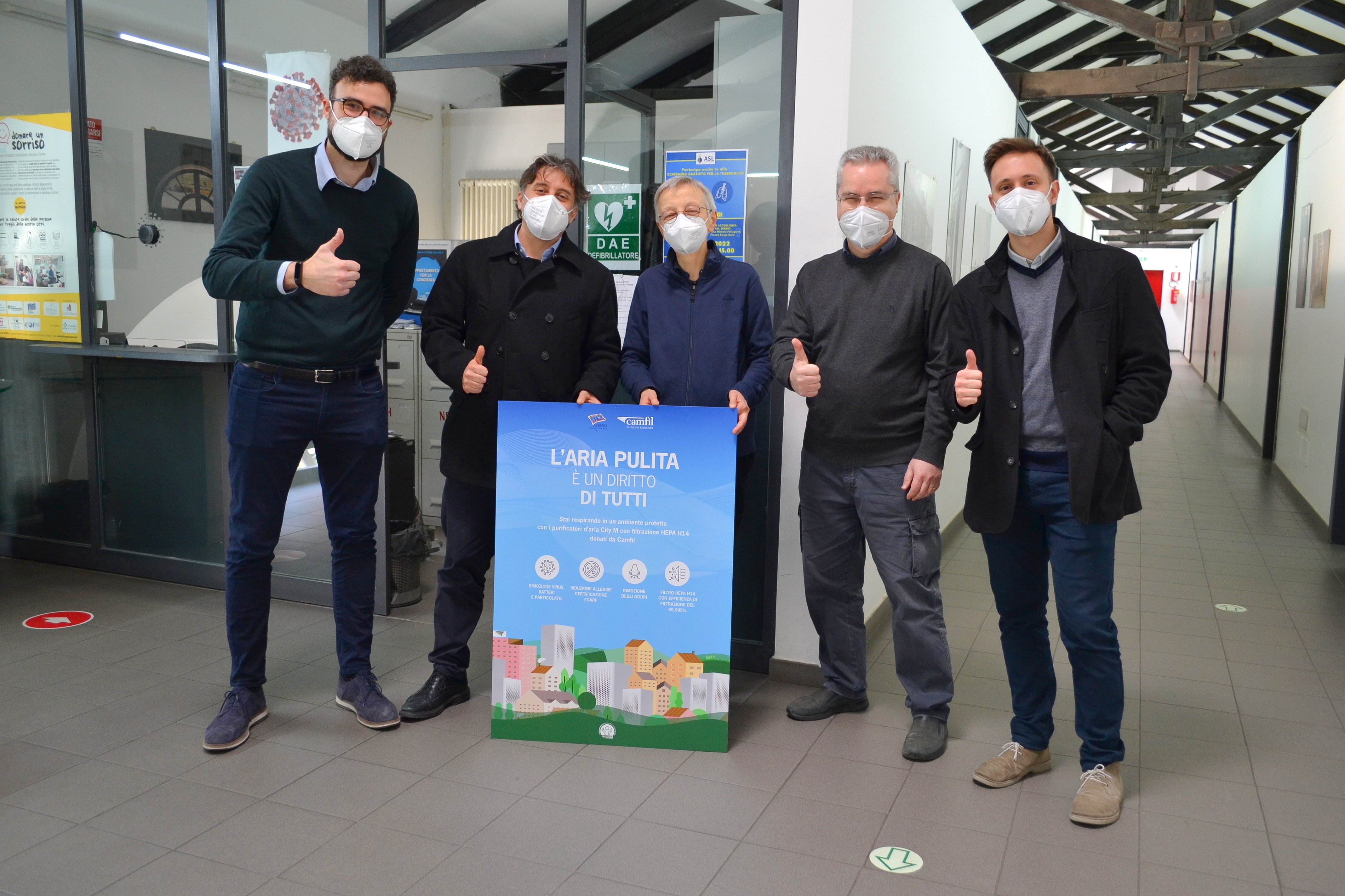 Sermig donazione purificatore aria city m