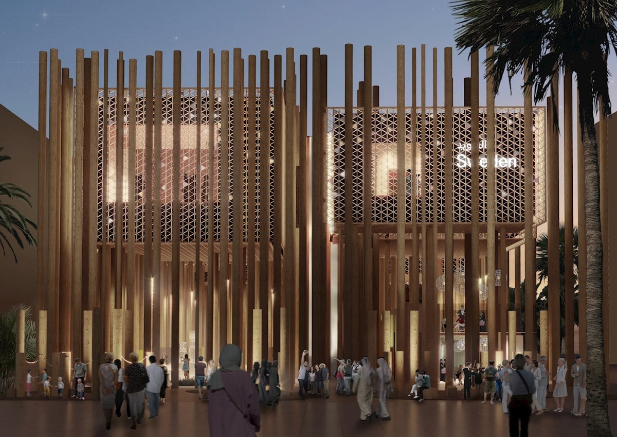 Der schwedische Pavillon auf der Expo 2020 Dubai
