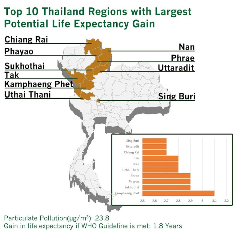 thailand air quality map