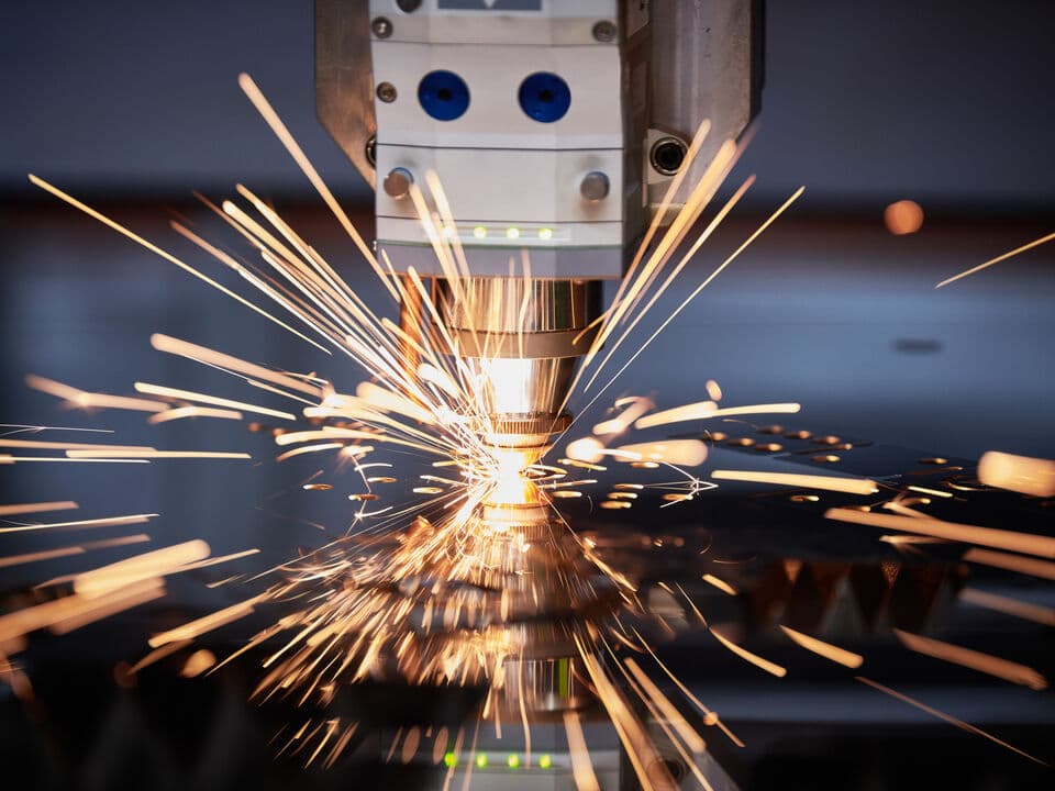 Closeup of metal working 