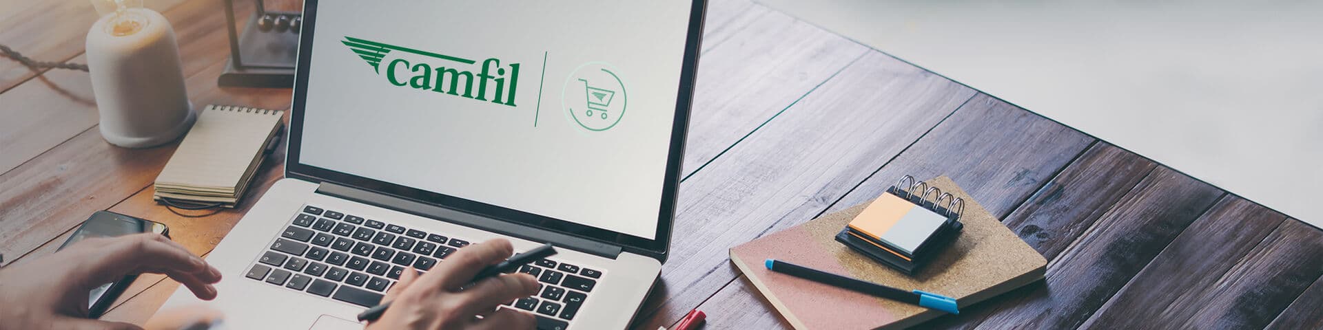 Concept image of Camfil online shop