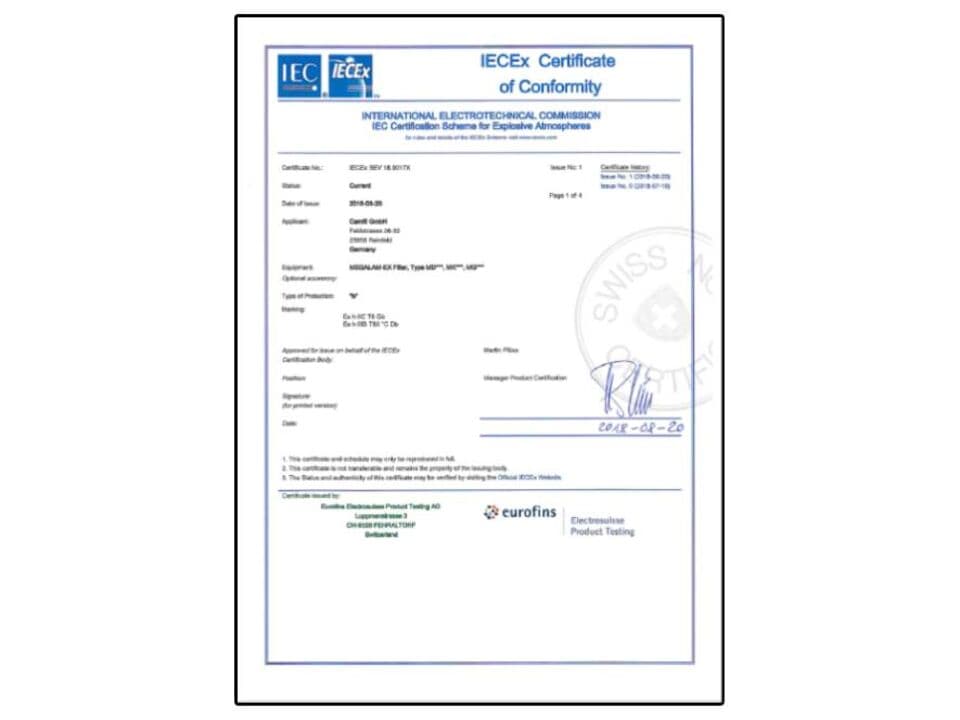 IECEx-Zertifizierung