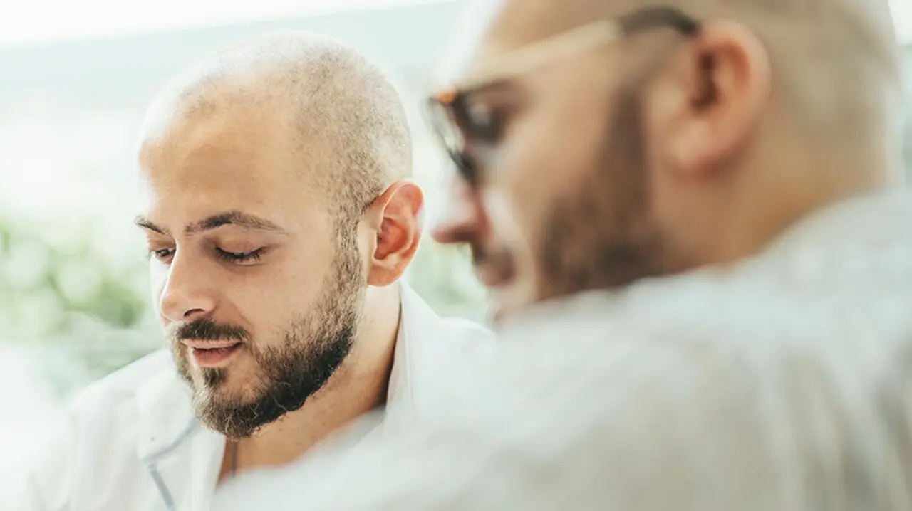 Men in business meeting