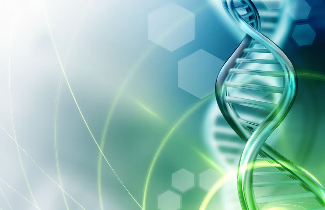DNA strands background