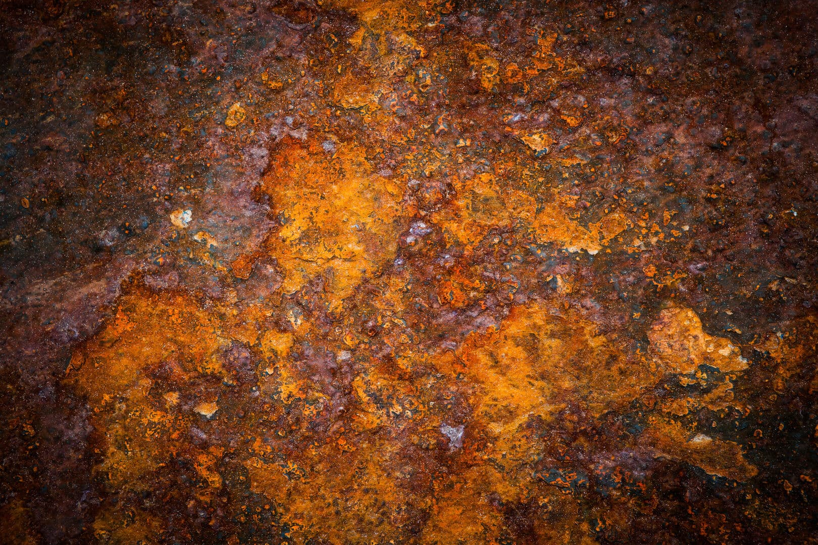 Oxidated metal surface making an abstract texture, high resolution.