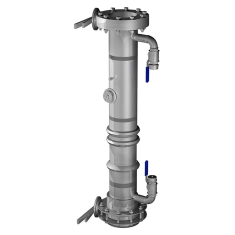 Compact HEPA filter system for plumbing or atmospheric venting, tank displacement venting, biosafety cabinets or transfer systems to minimize pressure pulses.