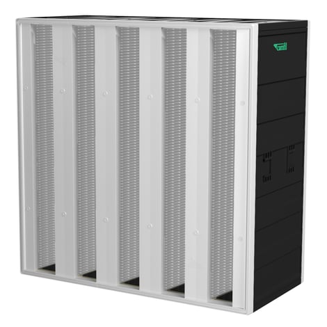 MERV rated filter in HEPA frame, Durafil ES3 box, Durafil ES3 full size box, Durafil ES3 FSB, MagnaFrame II, gasketed HEPA filter, gasketed HEPA filter holding frame, 11.5 inch deep HEPA, MERV 16A, MERV 14A, MERV rated filter in HEPA frame,
