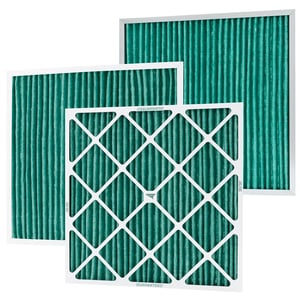 3030 panel filters in cardboard, metal and plastic frames