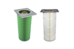 Gold Cone X-Flo HemiPleat und Gold Cone X-Flo Dura-Pleat Filterpatronen für Entstaubungsanlage Gold Series X-Flo