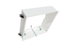 CamSeal 3 HEPA-Endfiltergehäuse mit werkzeugloser Filterklemmung für den Deckeneinbau mit offenem Plenum in kontrollierten Umgebungen.