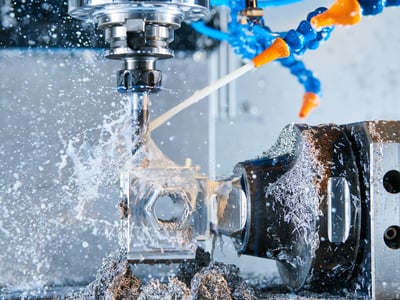 A Metal machining CNC