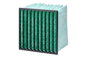 Hi-Flo XLT Taschenfilter ePM1 60% 592x592x520 mit 10 Taschen, Glasfasermedium und Kunststoffrahmen