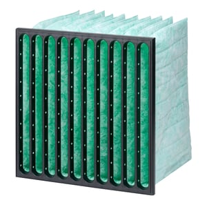Hi-Flo XLT Taschenfilter ePM1 60% 592x592x520 mit 10 Taschen, Glasfasermedium und Kunststoffrahmen