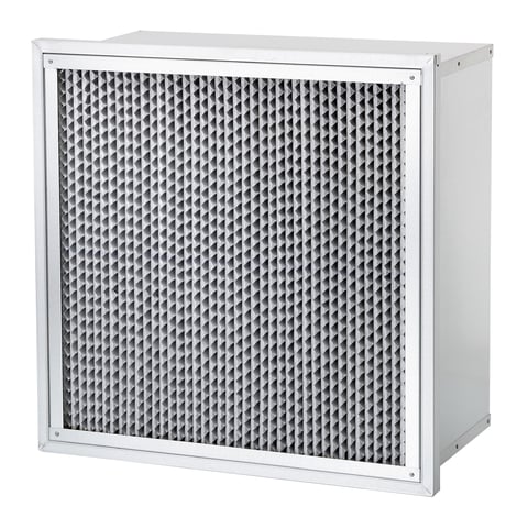 Airopac is a steel filter with microfine glass fibre media. M6, F7, F8 & F9 filter efficiencies. 