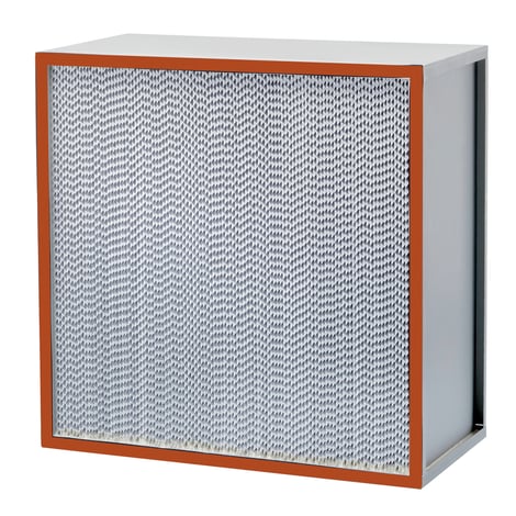 Absolute 1FRSI er et H13 højtemperatur HEPA-filter, der er varmebestandigt op til 250°C.