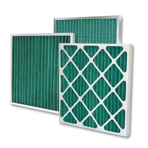 Aeropleat | Pleated panel filters suitable for prefiltration with corrosion resistant wire backing. 