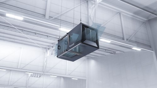 Luftreiniger CC X-Series in industrieller Umgebung