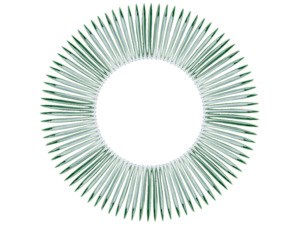 Cut through a HemiPleat filter, show pleating technology